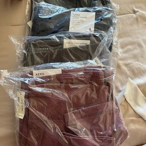 Aeropostale leggings! Black, navy, pink and grey, size L